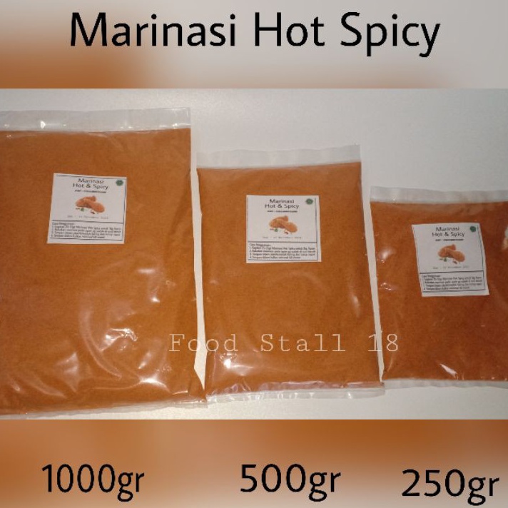 

Terlaku. Marinasi Hot Spicy Fried Chicken 1Kg - Tepung Marinade Rendaman Daging Ayam Goreng Pedas 1 Kg Harga Termurah