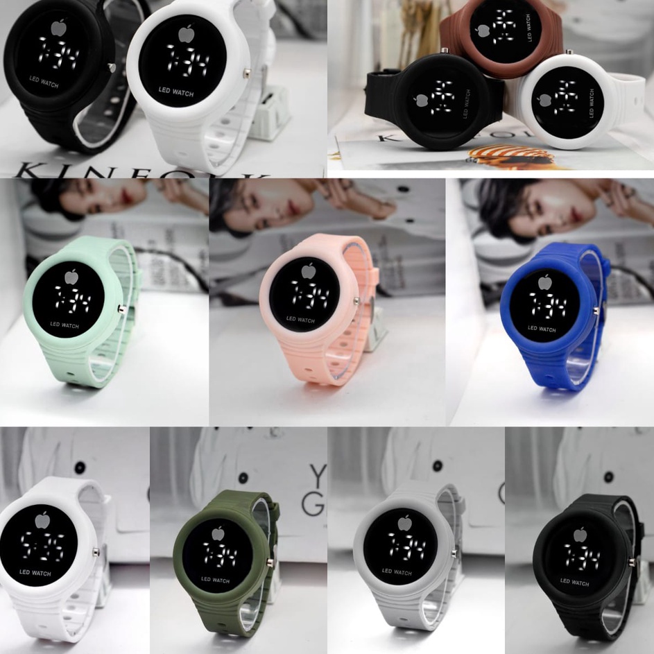 Best Produk WBS Jam Tangan LED Digital Pria Wanita Rubber Electronic Fashion Couple Anak Remaja Prem