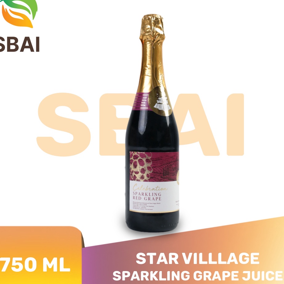 

[KODE ZVTKT] Starvillage Non Alcohol Sparkling Grape Juice 750ML Jus Soda Produk Impor