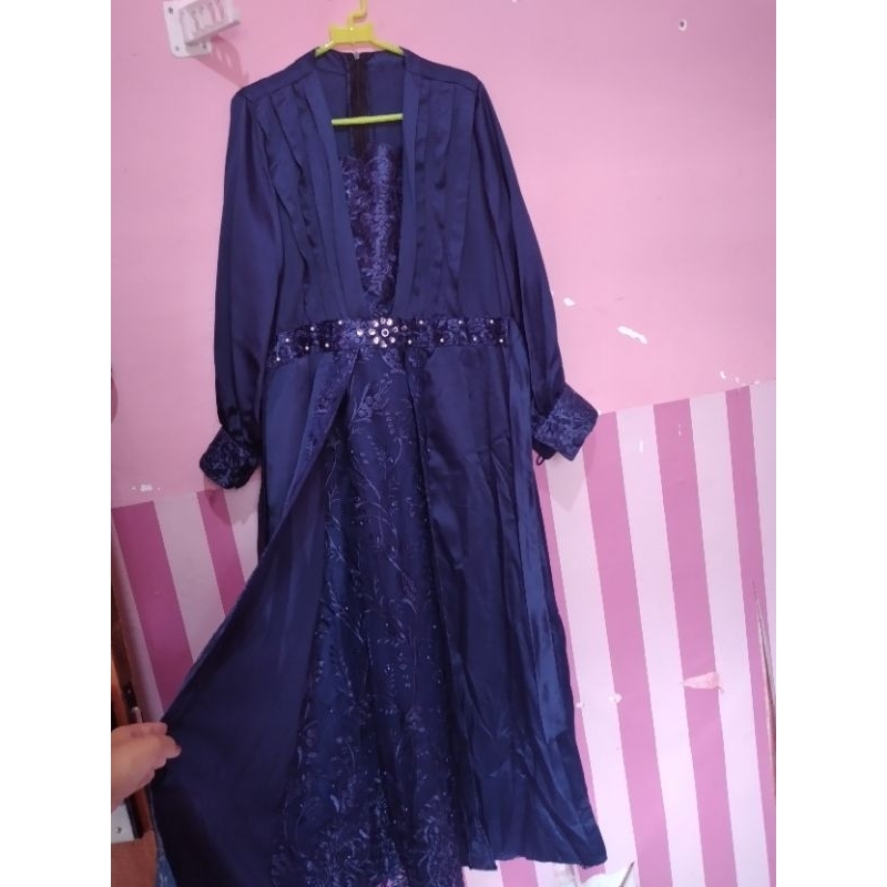Pl gamis brokat lamaran/kondangan/acara nikahan