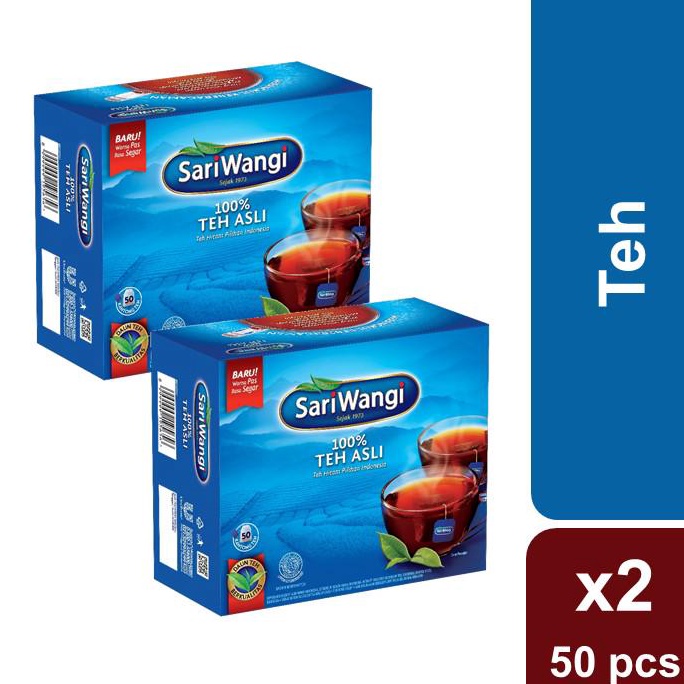 

Best S3ller Sariwangi 100% Teh Hitam Asli Teh Celup Membantu Jantung* 1.85G isi 50 x2 Terlarisss