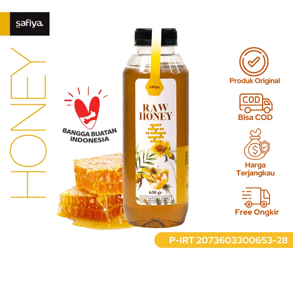 

[✃C66>] Madu Murni 650 gr Raw Honey Madu Asli Safiya Food Produk Terbaru