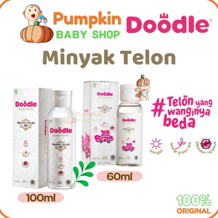 ➮➟✤ Doodle Minyak Telon Green Tea / Minyak Telon Doodle