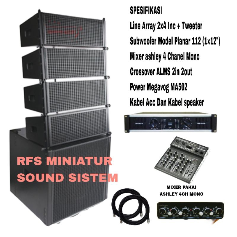 PAKET MINIATUR SOUND SISTEM RUMAHAN