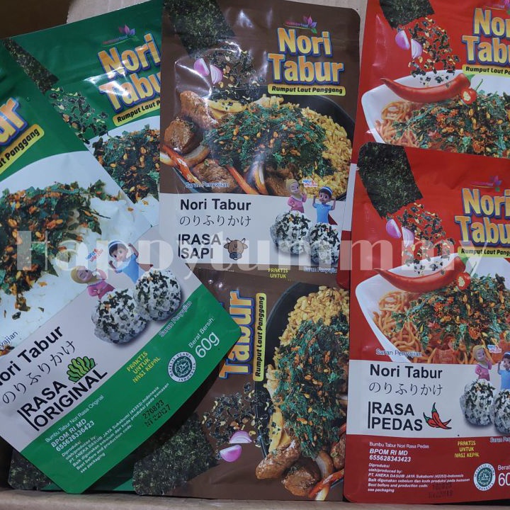 

Produk Keren HPT - NoriGo Tabur Rumput Laut Panggang (ROASTED) 60g Halal Laris