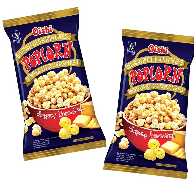 

Ready OISHI POPCORN 20 gr - RENCENG Pasti Murah