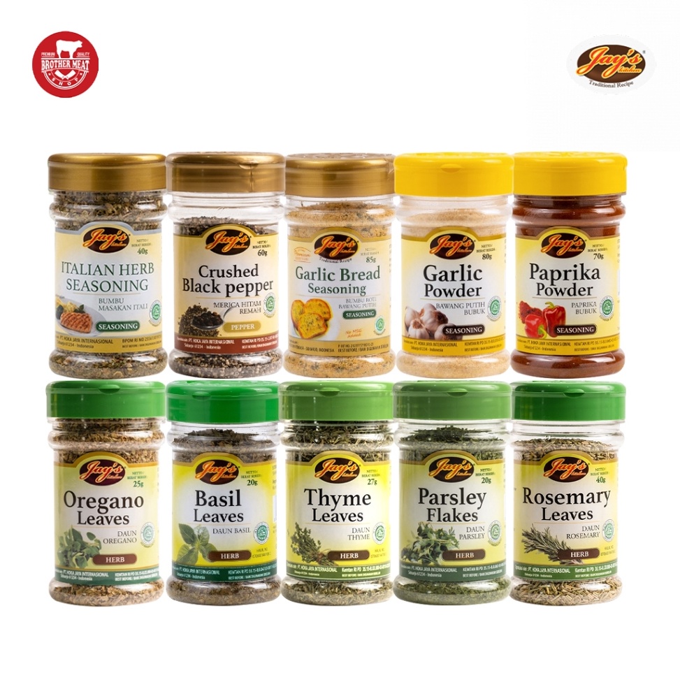 

Harga Murah➶ Jay's Kitchen Natural Spices and Herbs Bottle, Bumbu Rempah Alami Y69 ✴