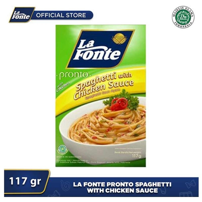 

La Fonte Spaghetti Instant Saus Ayam 117G