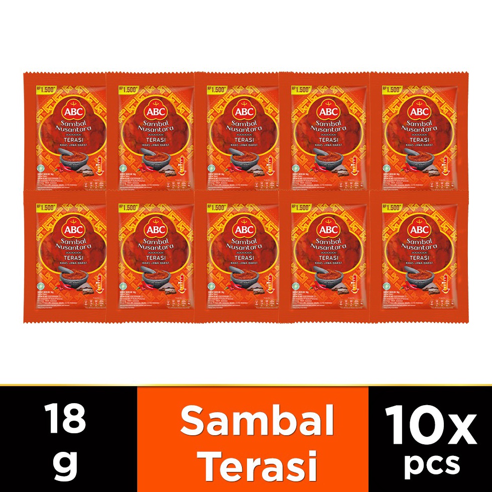 

H4rga Murah ABC Sambal Nusantara Terasi 10 x 18 g Musim Promo