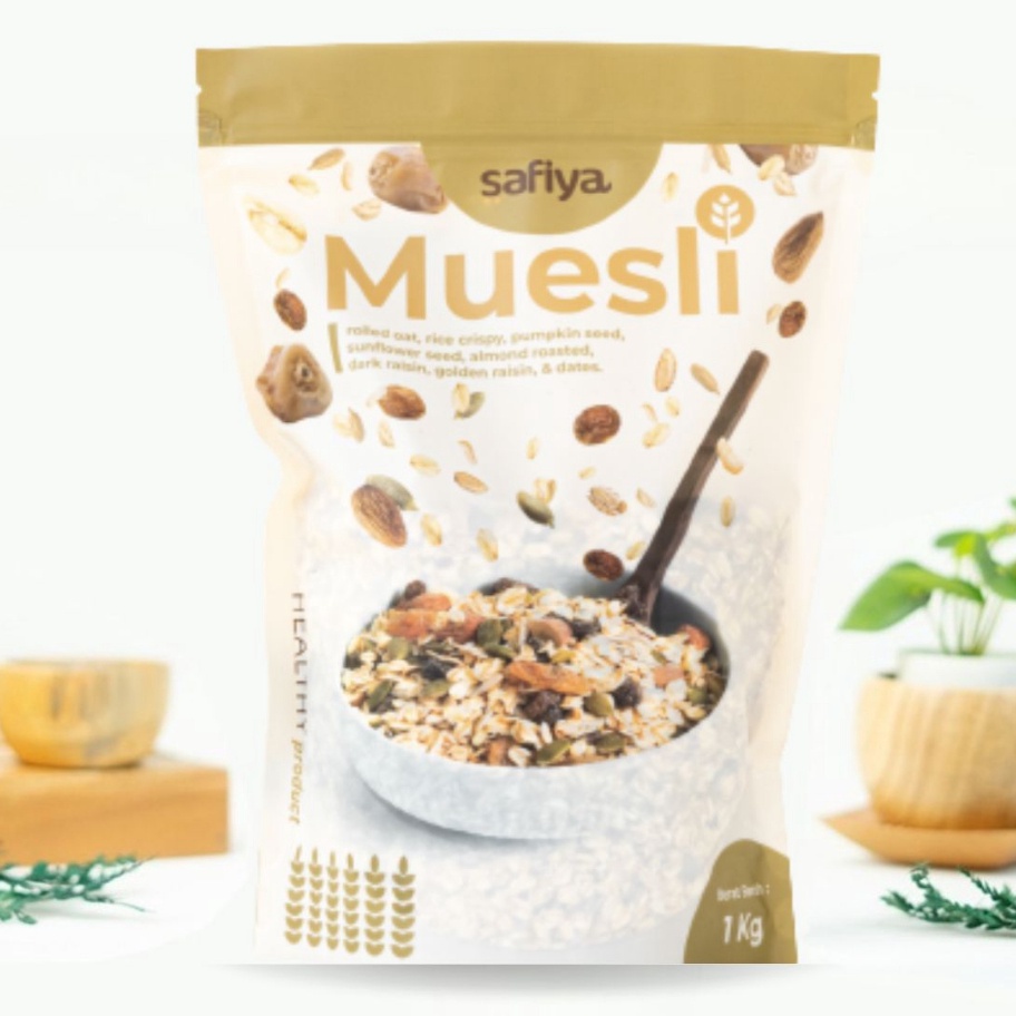 

Model Terkini Muesli Dried Fruit Mix 1 Kg Safiya Sereal Makanan Ringan - Sereal Diet Sehat Alami Oatmeal ➮➟✤