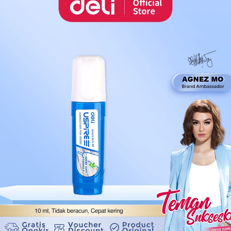 

Ready Stock Deli Tip X Koreksi Pena Ujung Logam tidak bercun 10ml E39292