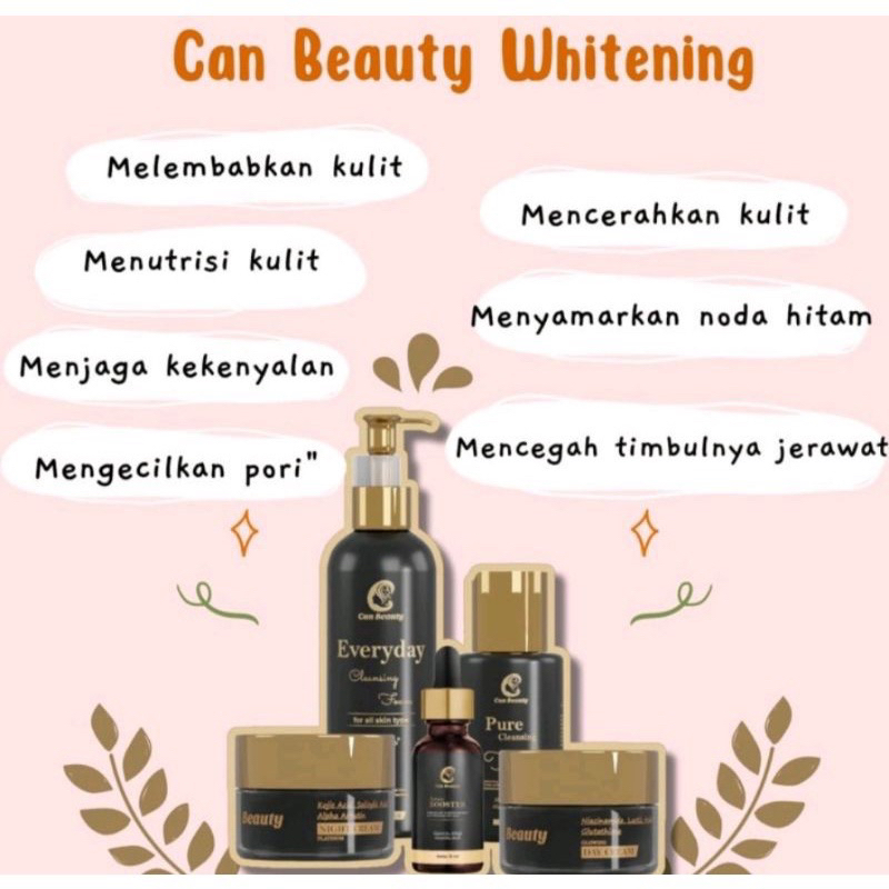 CAN BEAUTY SKINCARE ORIGINAL / CAN BEAUTY PAKET WHITENING / CREAM CAN BEAUTY