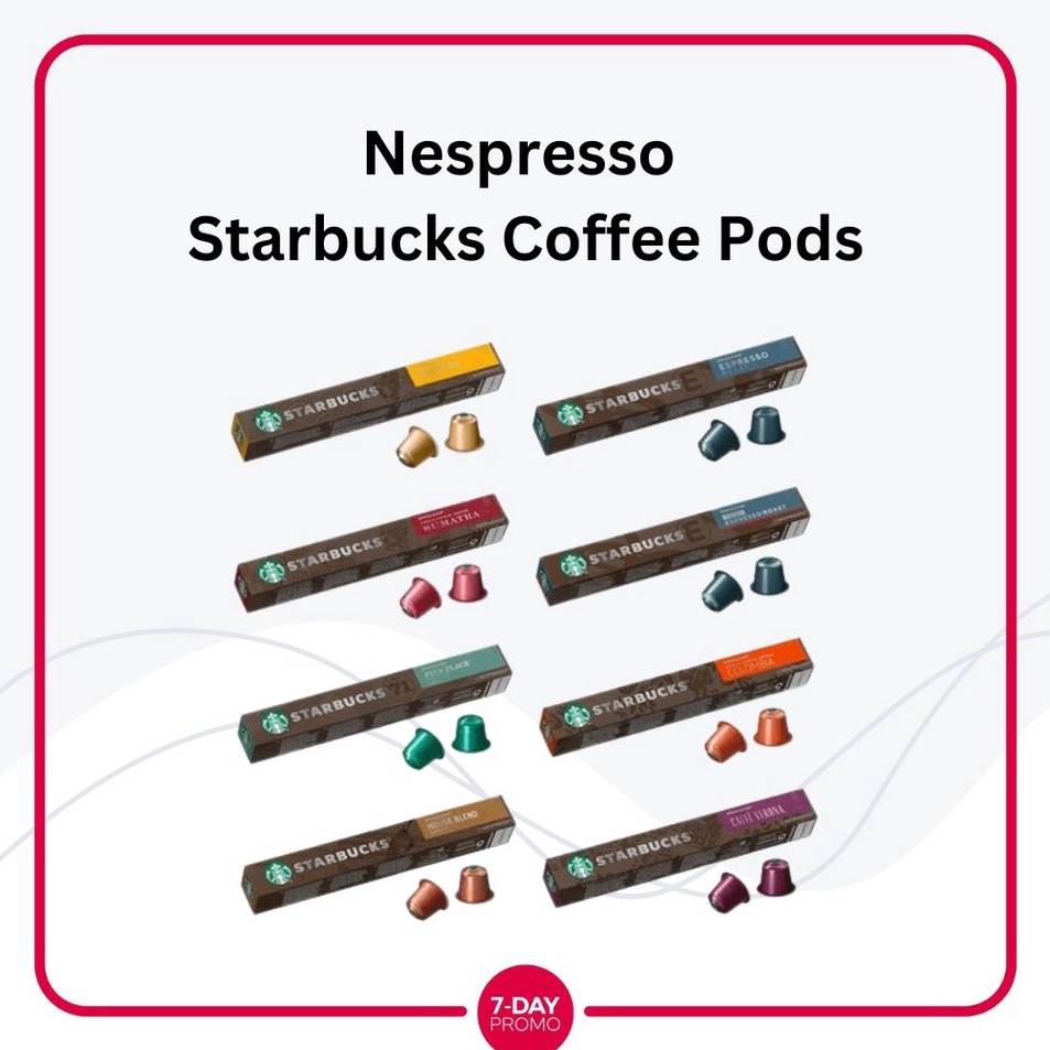 

[KODE HR6U0] STARBUCKS Nespresso 10 Capsules Ready Stock 100% Original