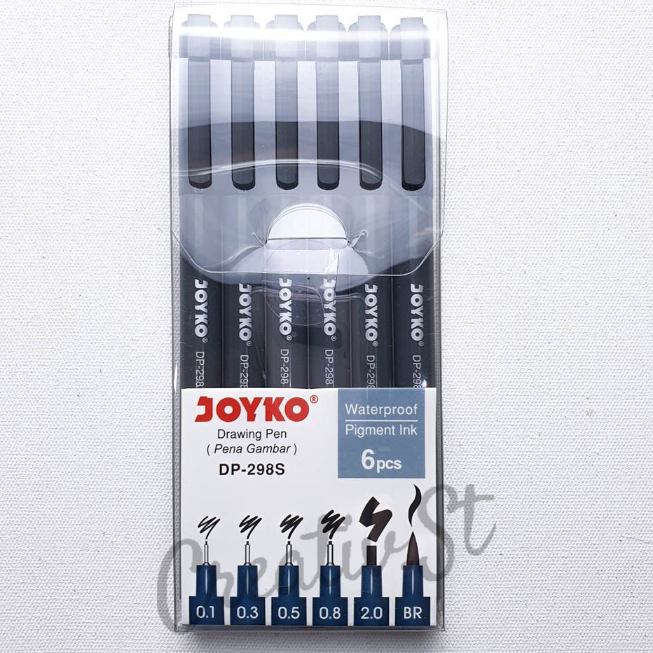 

[KODE QTYW8] Joyko Drawing Pen Set 6 DP-298S Set 9 DP-298S-059C Pena Gambar Bolpen