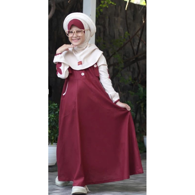 BAJU ANAK PEREMPUAN DANNIS TERBARU - DANNNIS COLLECTION - RUMAH DANNIS - ABAYA ANAK DANNIS - GAMIS A
