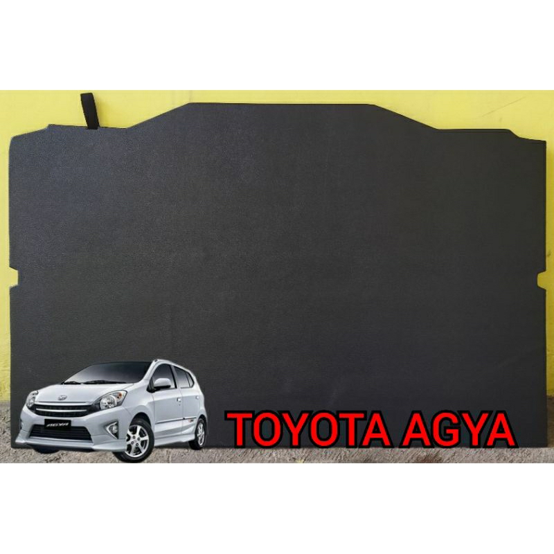 tatakan bagasi toyota agya, tutup bagasi toyota agya, cover ban cadangan toyota agya, tutup ban cada