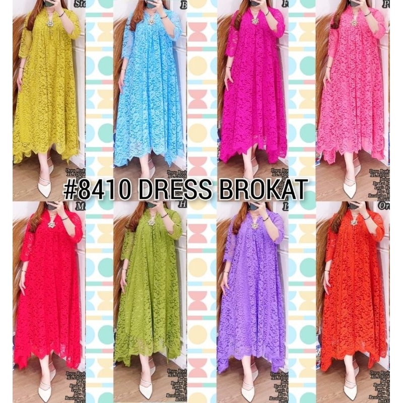 Dress brokat pesta // longdress /dressnatal/dress inport
