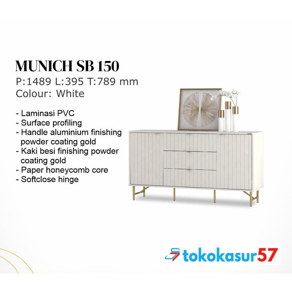 Lemari Serbaguna / Sideboard / Cradenza / Bufet MUNICH SB 150 Avantie