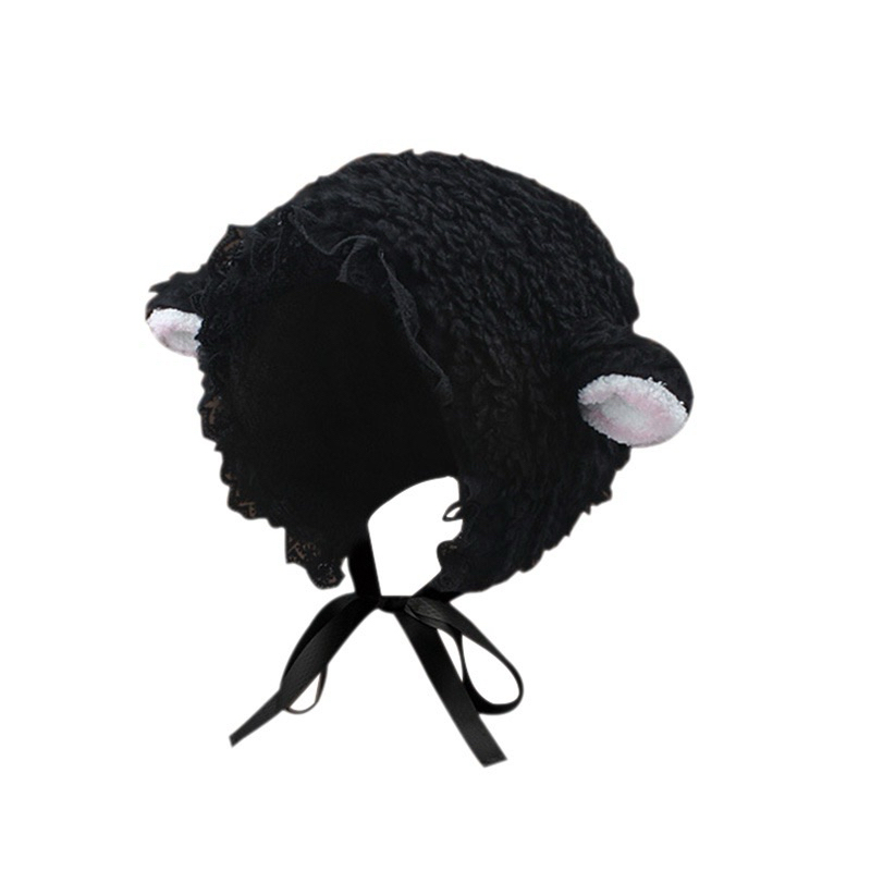 Topi Bulu Domba Lucu bahan wool(seperti bulu domba) PRELOVED