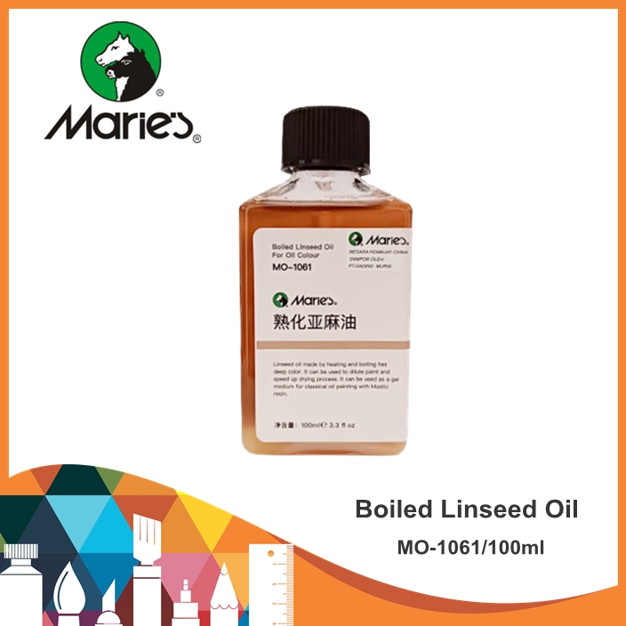 

Maries Boiled Linseed Oil MO-1061/100ml / Pengencer Cat Minyak / Medium For Oil Colour