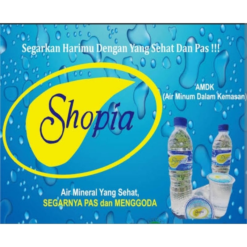 

Air mineral shopia kemasan gelas/cup 220ml