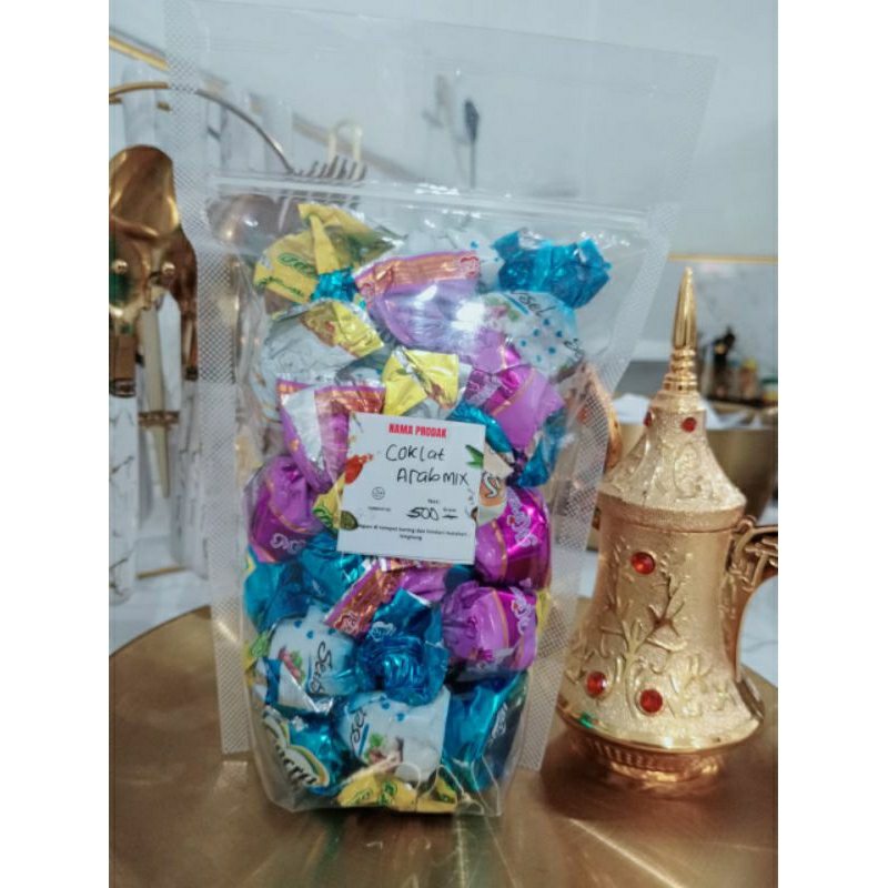 

Coklat Arab Mix 200 Gram / Coklat Arab Oleh Oleh Haji Umrah