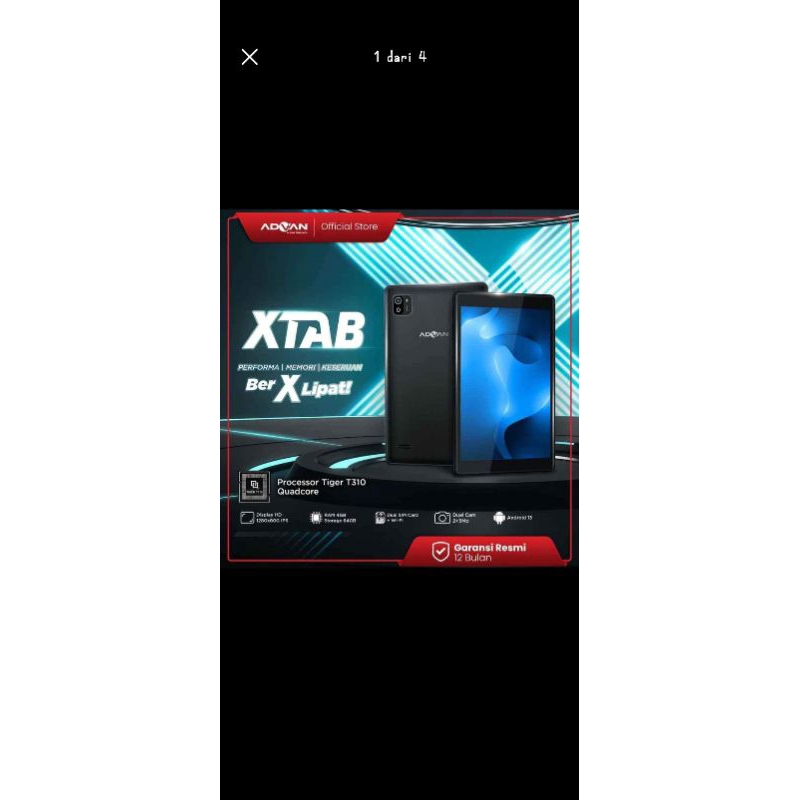 XTab advan Ram 4/64Gb baruu