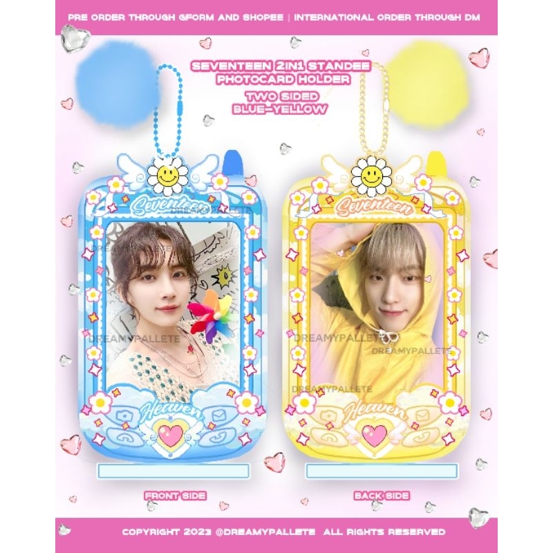Photocard holder two side dan PC holder Standee 2in1