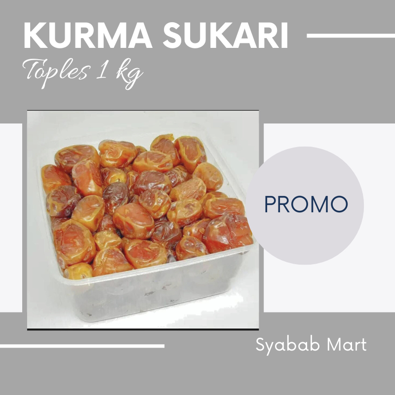 

Kurma Sukari 1 Kg Toples Besar2 Sortiran / Sukkari Asli Madinah Basah