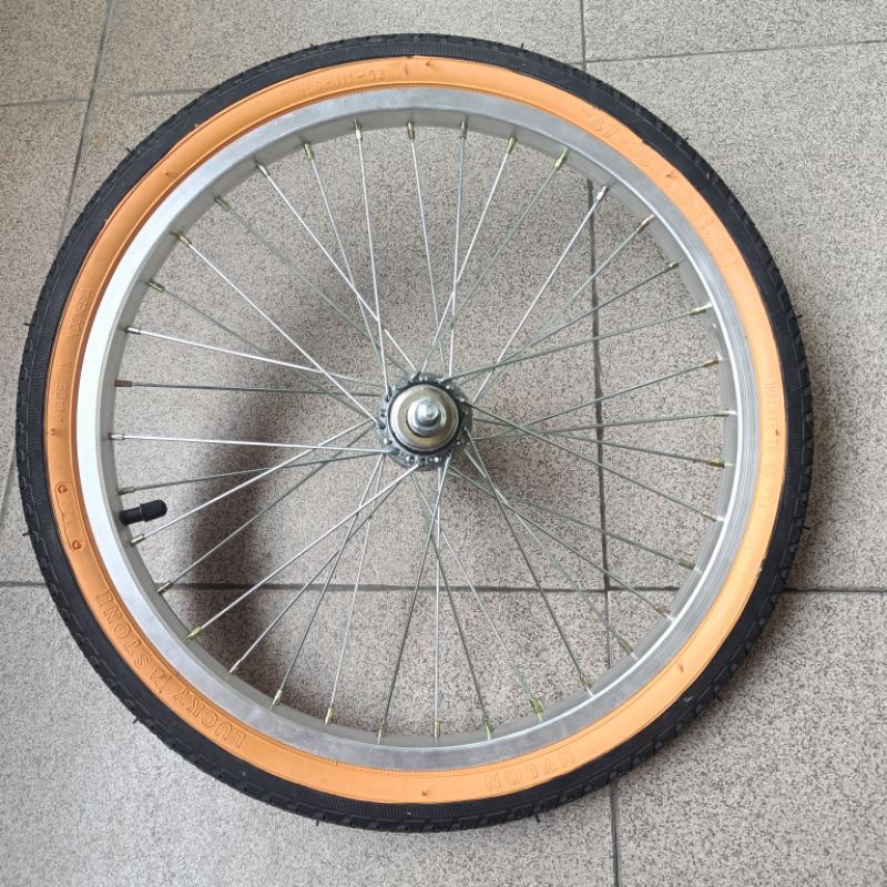 Wheelset Rims sepeda velg 18 inch lengkap sudah setel tinggal pasang