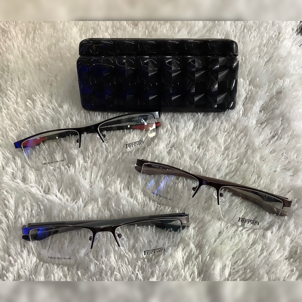 FRAME FERRARI - KACAMATA BESI - KACAMATA BOR - FERRARI - FRAME PLASTIK - KACAMATA ELASTIS - FRAME KA
