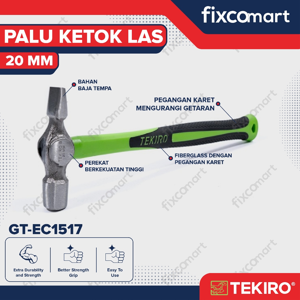 Tekiro Palu Ketok Las 20 mm / Palu Ketok