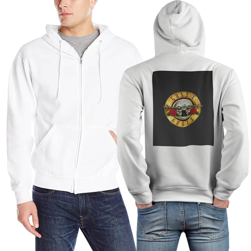 Jaket Hoodie Guns N Roses Hoodie Jumper Pullover & Zipper (Ritsleting) Bahan Cotton Fleece | GNR BAN