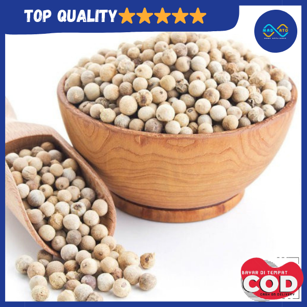 

Biji Lada Putih 100 Gram Murni Original Lada Putih butir bulat Merica Whole White Pepper Original Bumbu Dapur Rempah Dapur Masakan TERMURAH TERLARIS