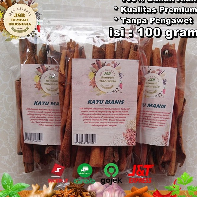 

[KODE NAYAE] KAYU MANIS ASLI KUALITAS PREMIUM ISI 100 GRAM BUMBU DAPUR JSR REMPAH PENYEDAP RASA