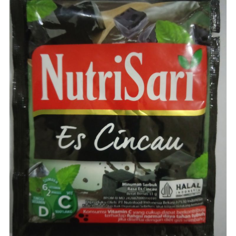 

nutrisari rasa es cincau per renceng isi 10 sachet