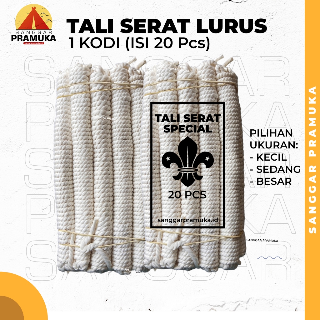 

[1 Kodi] Tali Serat Lurus / Tali Pramuka / Tali Tambang / Tali Serbaguna