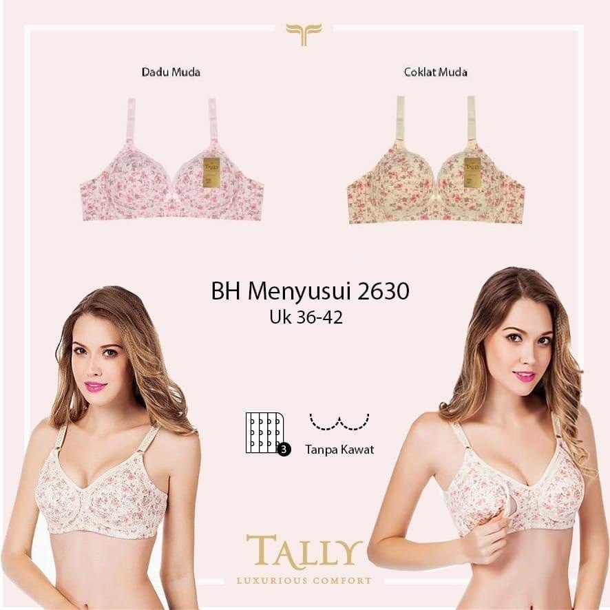 BH Ibu Hamil Menyusui Model Kancing Tally 2630 / Bra Busa Tanpa Kawat Ibu Hamil Tally2630