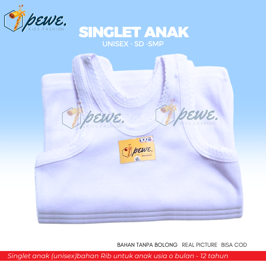 6 PCS GROSIR DALEMAN ANAK- KAOS DALAM BALITA- KAOS DALAM ANAK- SINGLET ANAK - KAOS DALAM ANAK LAKI L