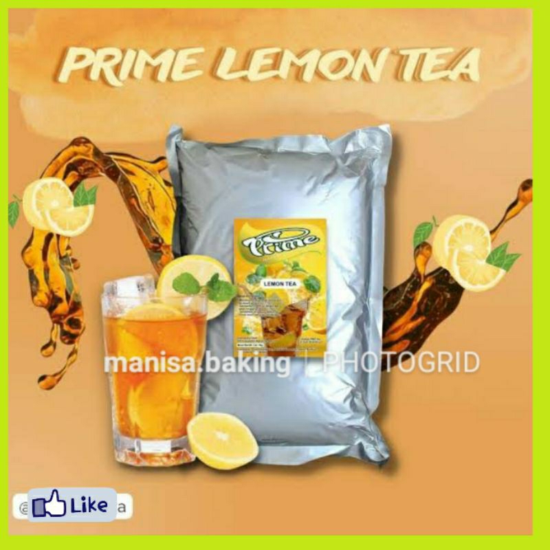 

PRIME LEMON TEA 1 KG BUBUK MINUMAN PLAIN TANPA GULA LEMON TEA POWDER