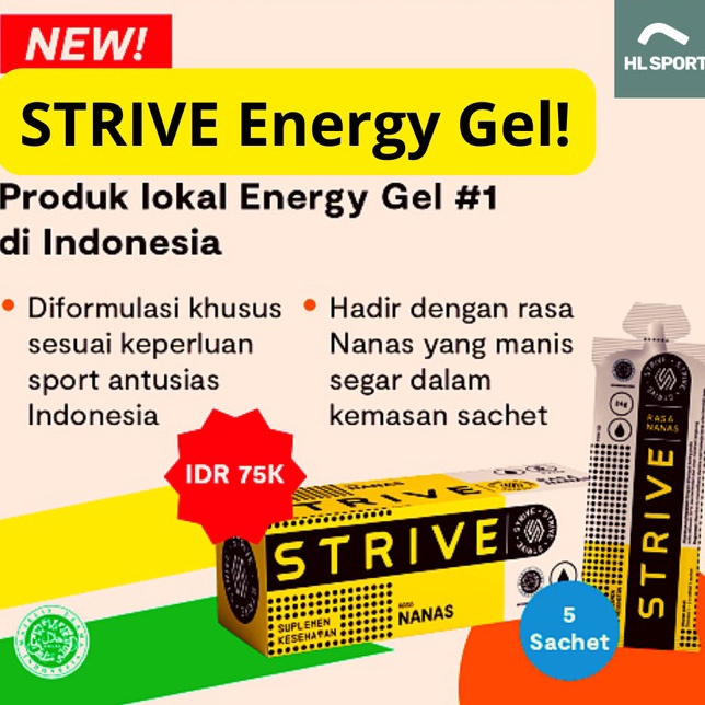 

[KODE 87WVO] STRIVE Energy Gel Indonesia not SIS Gu Maurten