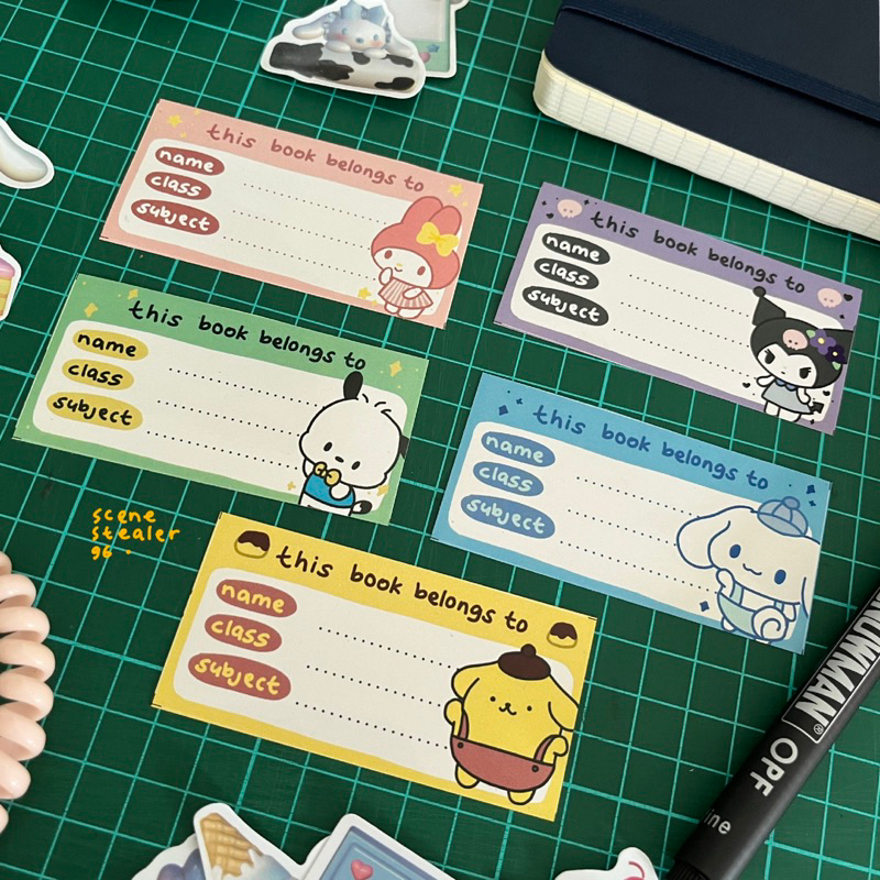 

CUTE LABEL NAME (LABEL NAMA BUKU SEKOLAH)