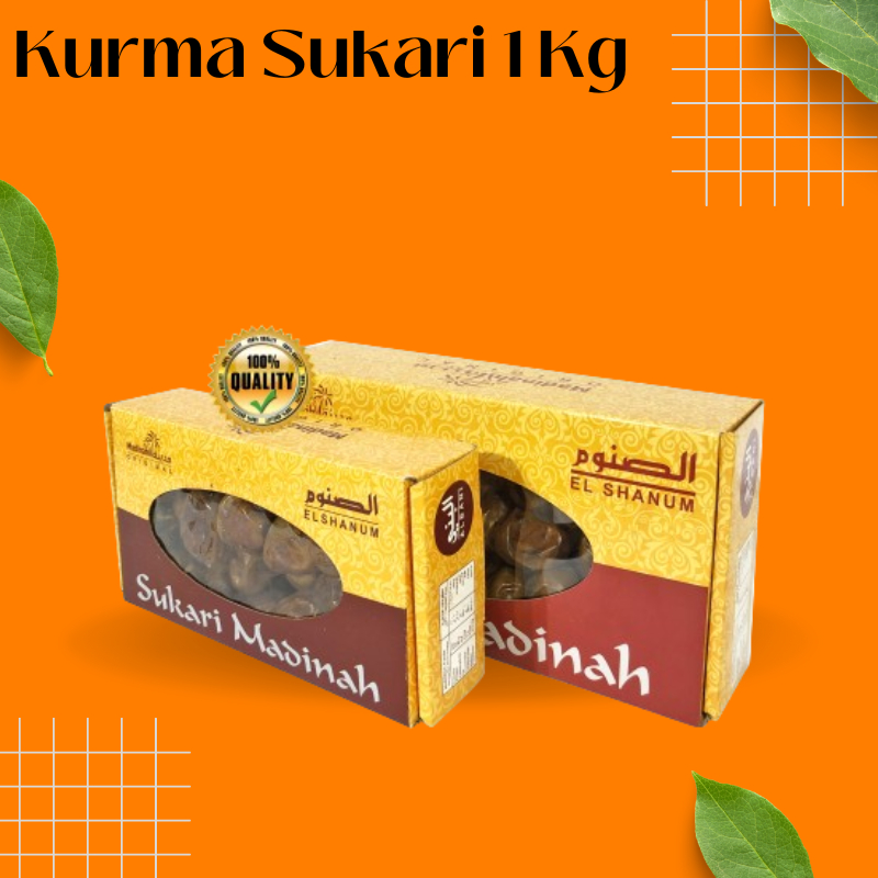 

Kurma Sukari 1 Kg Premium / Kurma Raja Sukkari Ruthob / Sukari Al Qosim / Oleh Oleh Haji Umroh