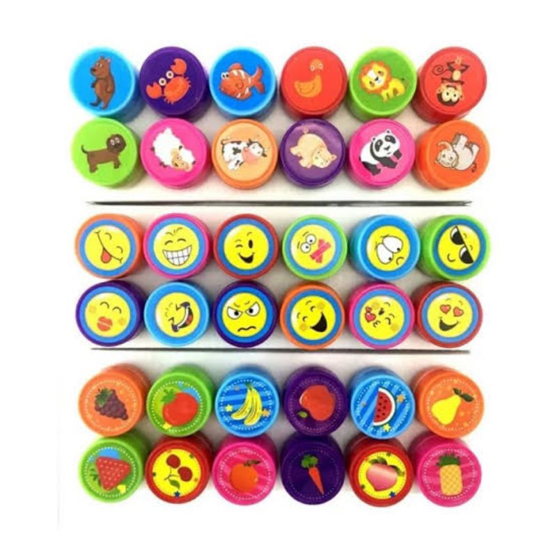 

Mainan Anak Cap Capan isi 10/Mainan Cap di kertas Karakter/mainan Stempel Karkter