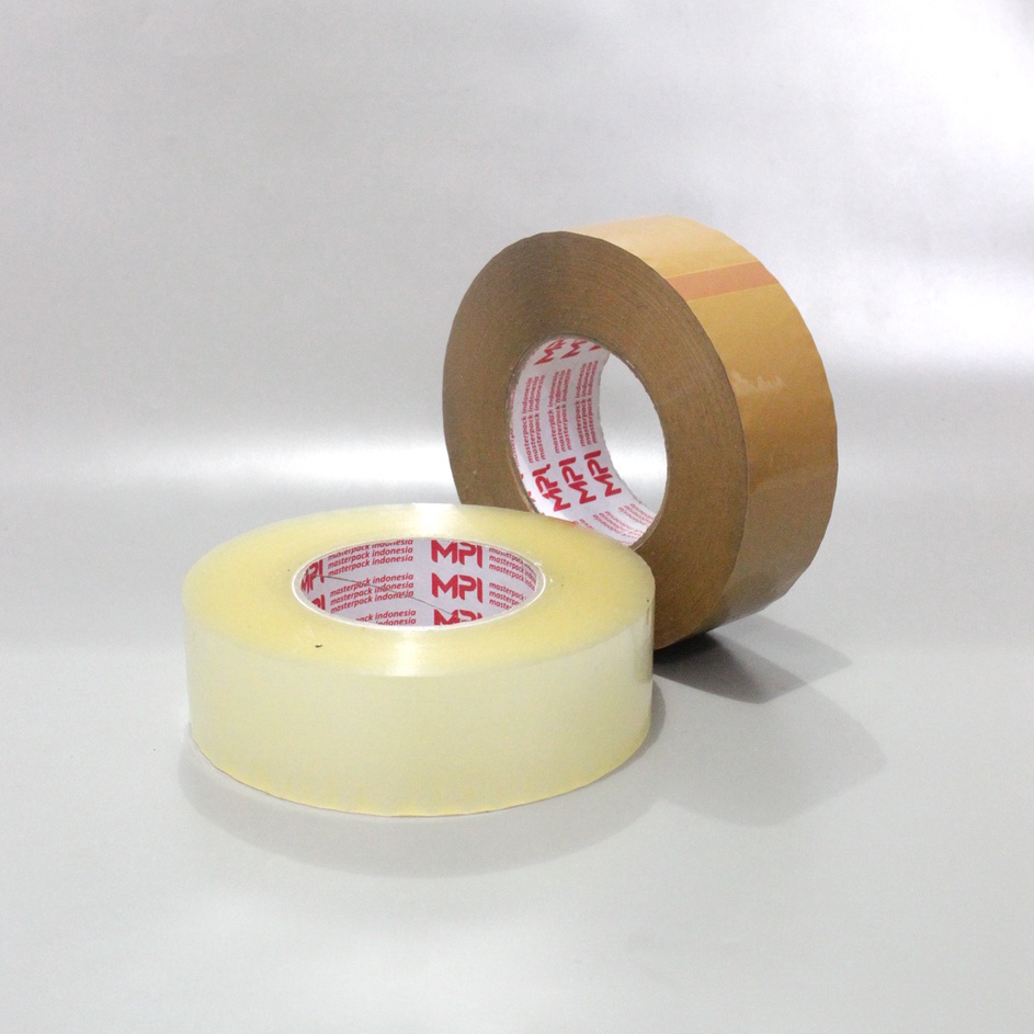 

[KODE 9AP88] Lakban Bening - Lakban Cokelat 45 mm x 300 Yard Master Pack Indonesia