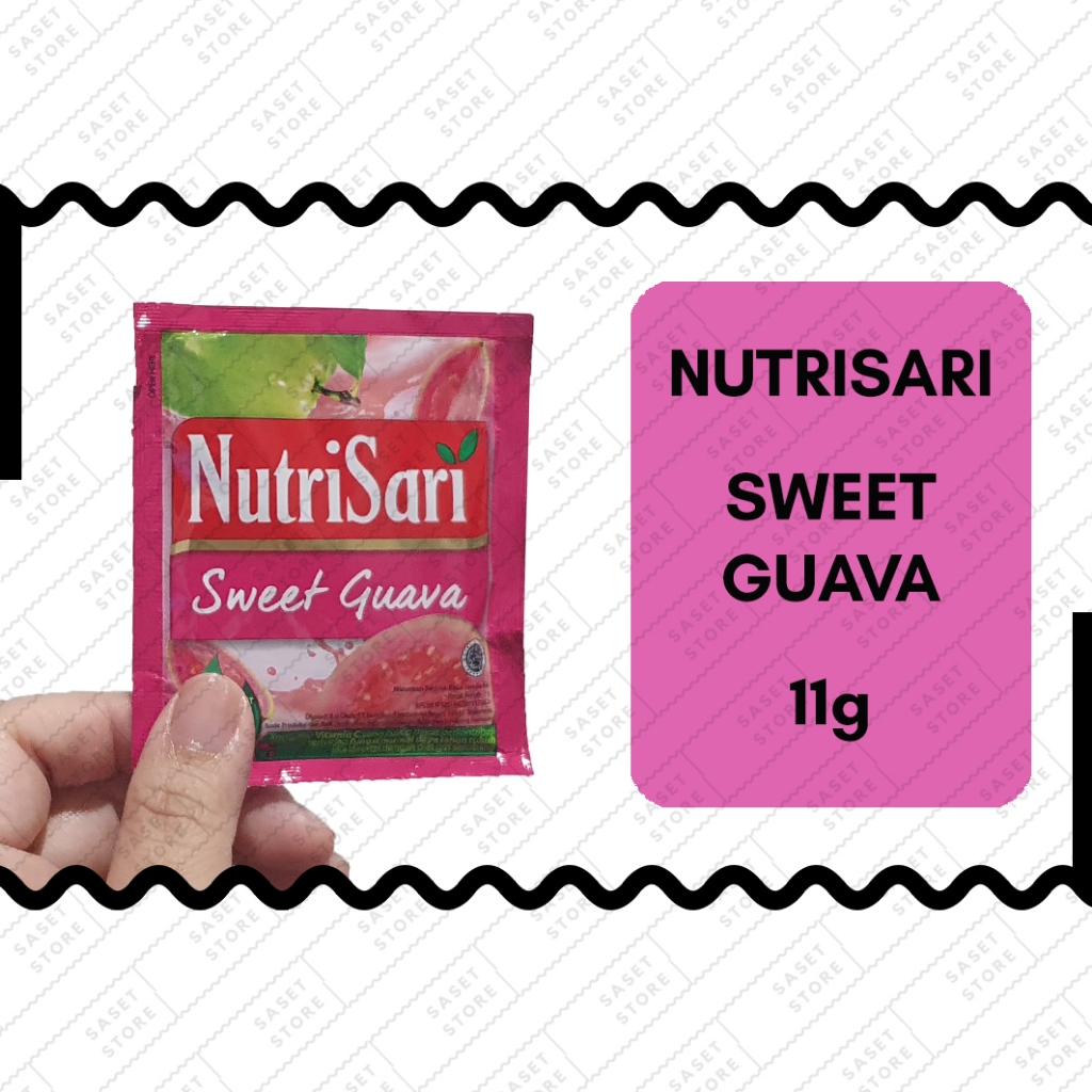 

Nutrisari Sweet Guava 11g Sachet Minuman Serbuk Instan Jambu