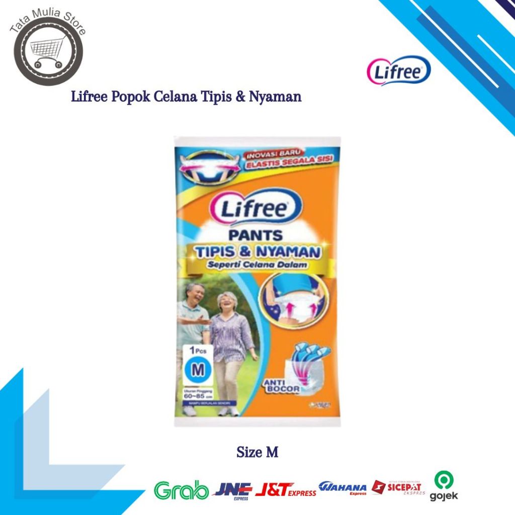 Lifree Celana M 1 x 20 Popok Pampers Dewasa Celana