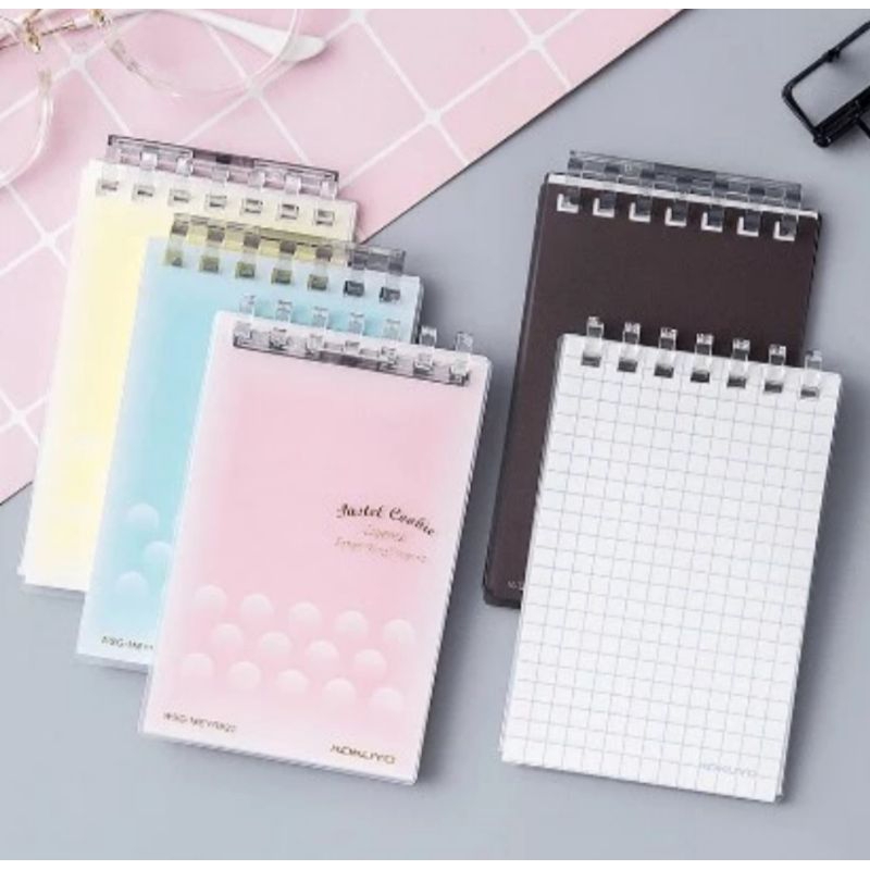 

Kokuyo Campus Smart Ring Memo Mini Notebook WSG-MEYR520 Pastel Cookie