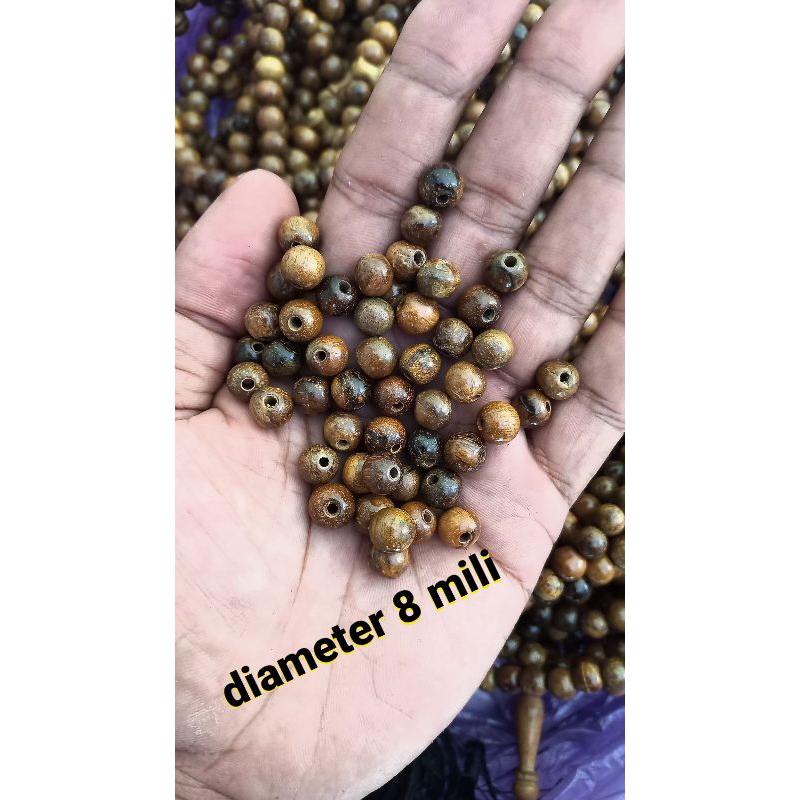 butiran tasbih kahu gaharu 1 kg bahan tasbih gaharu