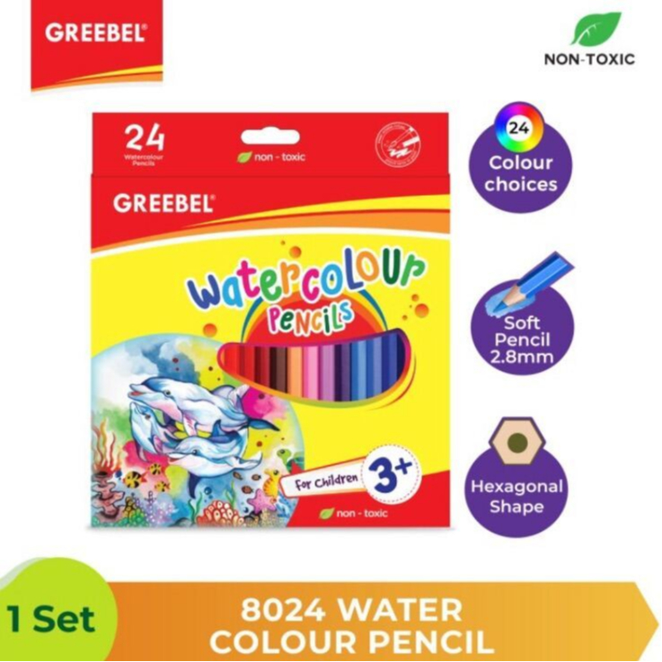 

GREEBEL WATERCOLOUR PENCIL 24 colour
